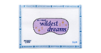 In Your Wildest Dreams Mini Eye Mask - Penny Linn Designs - Grandin Lane Needlepoint