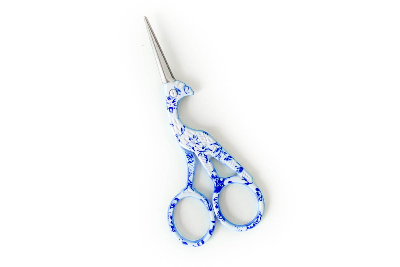 Stainless Steel Crane Scissors Eyebrow Trimming Scissors Electroplating  Colorful Small Scissors 