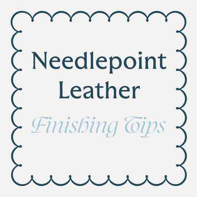 Needlepoint Belt Leather Finishing