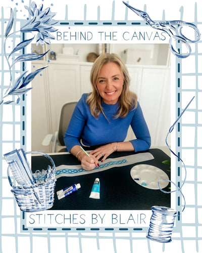 Behind the Canvas - Stitches by Blair