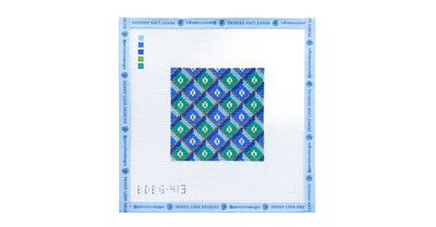 Bargello Diamond Blue Green - Penny Linn Designs - TEW - TANYA MERTEL