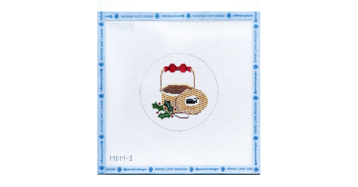 Holiday Nantucket Basket - Penny Linn Designs - CBK Needlepoint Collections