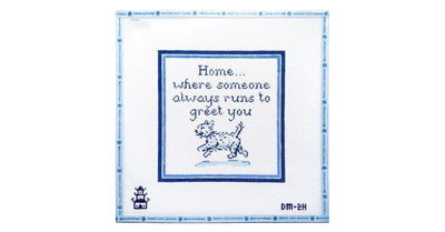 Home...Where the Westie Runs to Greet You - Penny Linn Designs - The Plum Stitchery