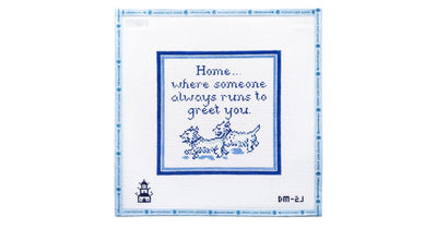Home...Where Two Westies Runs to Greet You - Penny Linn Designs - The Plum Stitchery
