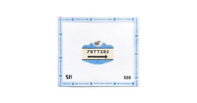 Jetties Sign Ornament - Penny Linn Designs - The Colonial Needle