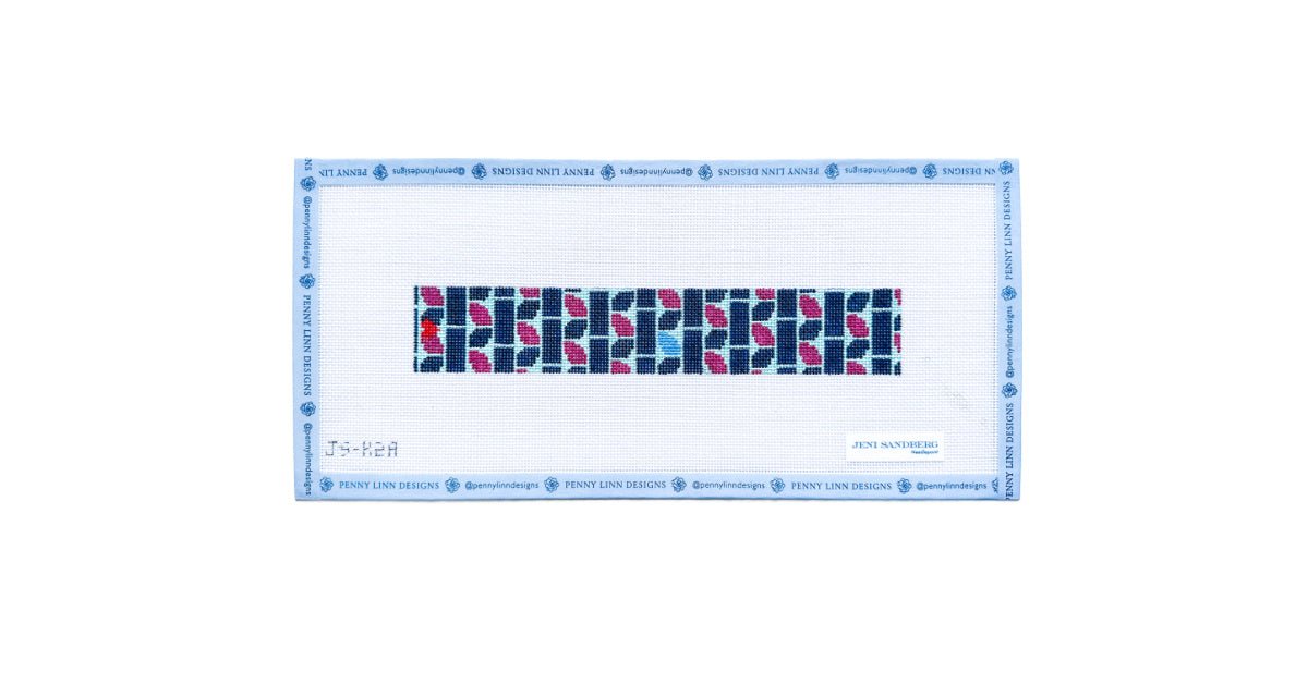 K Letter Key Fob - Penny Linn Designs - Jeni Sandberg Needlepoint