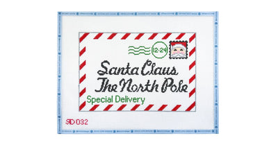 Large Santa Letter - Penny Linn Designs - Rachel Donley Needlepoint Designs