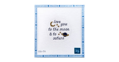 Love You to the Moon & Saturn - Penny Linn Designs - Olivia Grace Needlepoint
