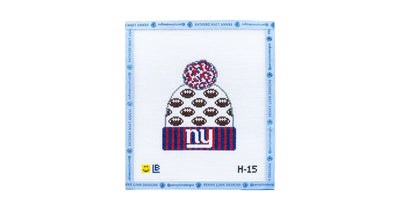 New York Giants Football Beanie - Penny Linn Designs - Lauren Bloch Designs