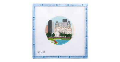 New York Plaza Hotel - Penny Linn Designs - Stitch Style Needlepoint