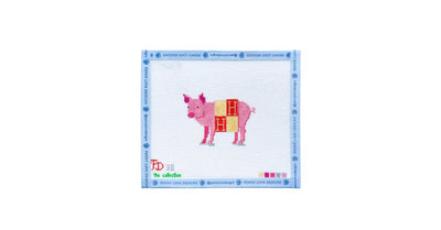 PIG IN HERMES BLANKET - Penny Linn Designs - The Collection Designs