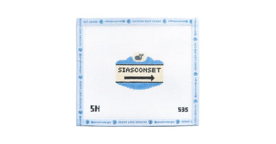 Siasconset Sign Ornament - Penny Linn Designs - The Colonial Needle