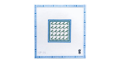 Squiggle Wave Square - Penny Linn Designs - Goodpoint Needlepoint