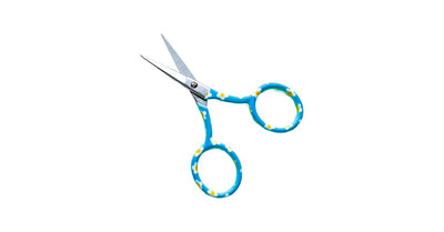 Blue and Yellow Floral Embroidery Scissors - Penny Linn Designs - Penny Linn Designs