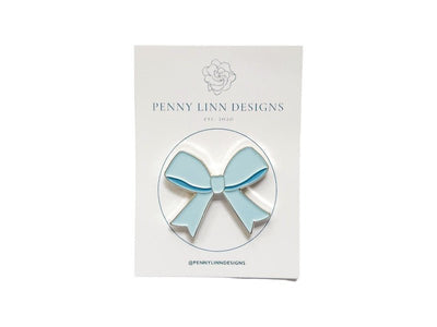 Blue Bow Needle Minder - Penny Linn Designs - Penny Linn Designs