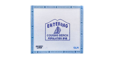 COUSINS BEACH SIGN - Penny Linn Designs - Grandin Lane Needlepoint