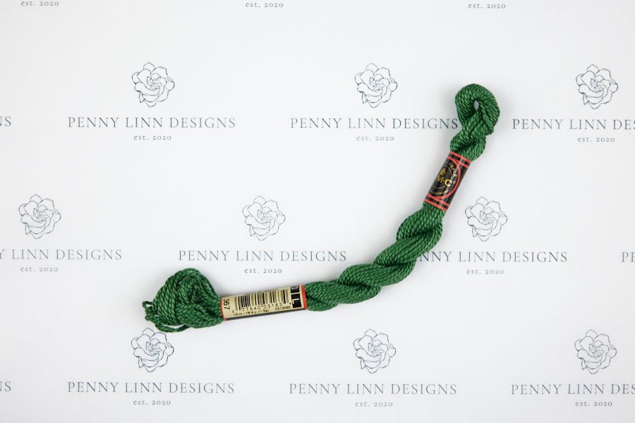 DMC 3 Pearl Cotton 367 Pistachio Green - Dark - Penny Linn Designs - DMC