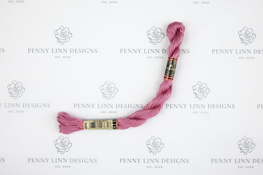 DMC 3 Pearl Cotton 3688 Mauve - Medium - Penny Linn Designs - DMC