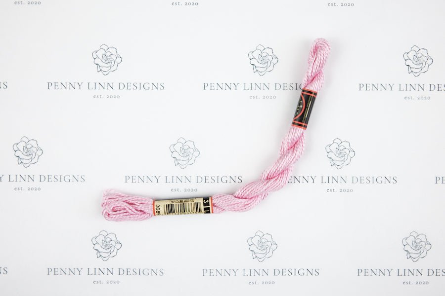 DMC 3 Pearl Cotton 3689 Mauve - Light - Penny Linn Designs - DMC