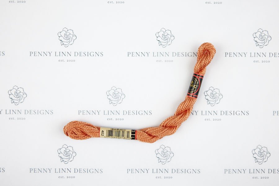 DMC 3 Pearl Cotton 402 Mahogany - Very Light - Penny Linn Designs - DMC