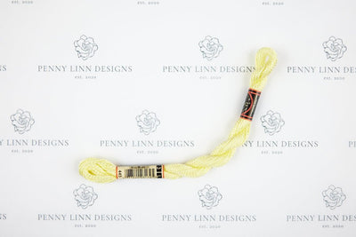 DMC 3 Pearl Cotton 445 Lemon - Light - Penny Linn Designs - DMC
