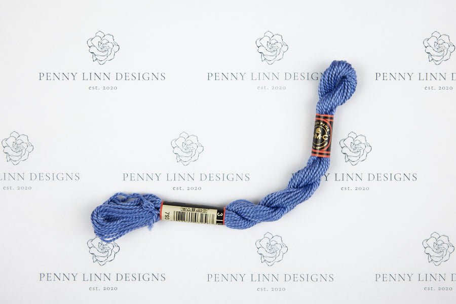 DMC 3 Pearl Cotton 793 Cornflower Blue - Medium - Penny Linn Designs - DMC