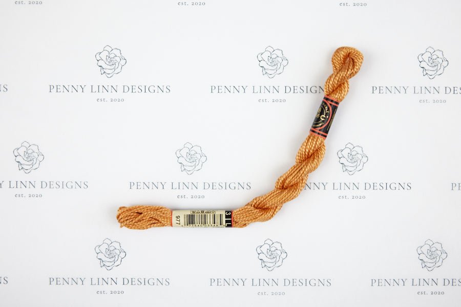 DMC 3 Pearl Cotton 977 Golden Brown - Light - Penny Linn Designs - DMC