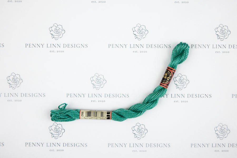 DMC 3 Pearl Cotton 992 Aquamarine - Light - Penny Linn Designs - DMC