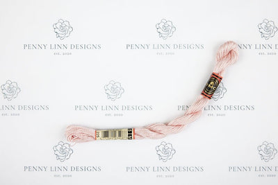 DMC 5 Pearl Cotton 225 Shell Pink - Ultra Very Light - Penny Linn Designs - DMC