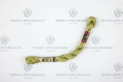 DMC 5 Pearl Cotton 3348 Yellow Green - Light - Penny Linn Designs - DMC