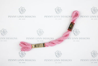 DMC 5 Pearl Cotton 604 Cranberry - Light - Penny Linn Designs - DMC