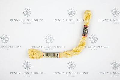 DMC 5 Pearl Cotton 744 Yellow - Pale - Penny Linn Designs - DMC
