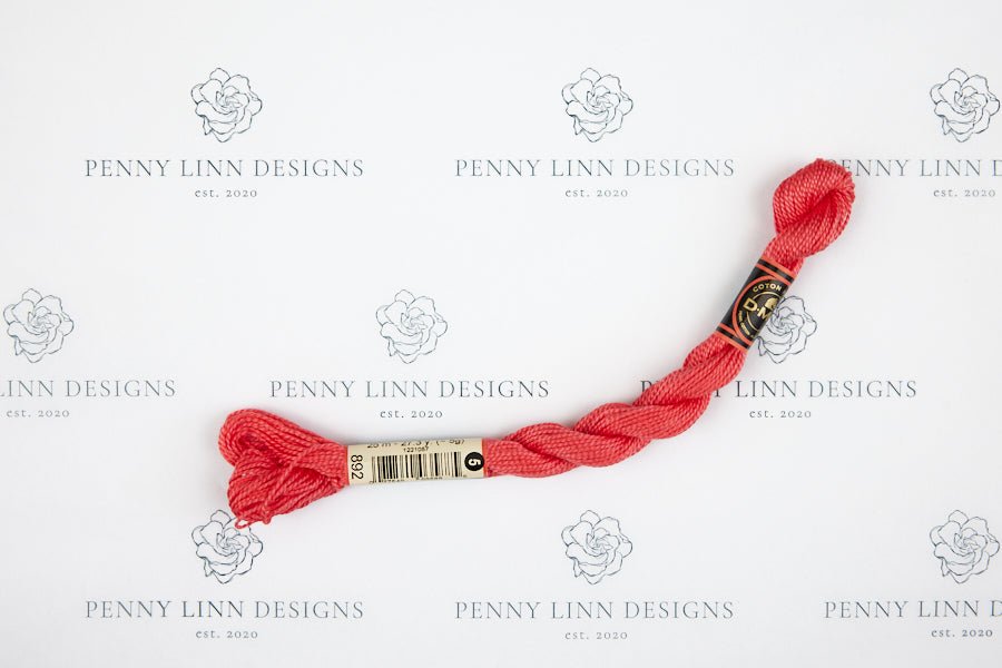 DMC 5 Pearl Cotton 892 Carnation - Medium - Penny Linn Designs - DMC