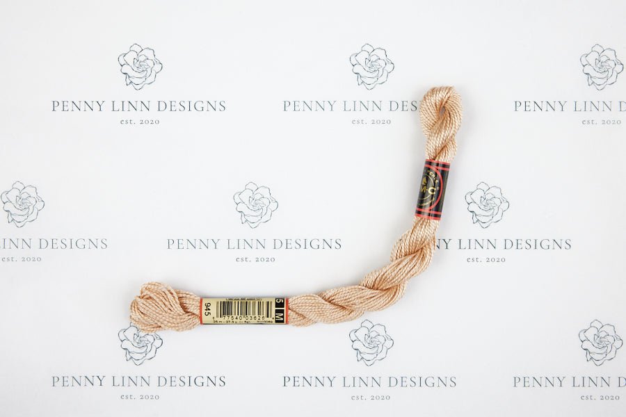 DMC 5 Pearl Cotton 945 Tawny - Penny Linn Designs - DMC