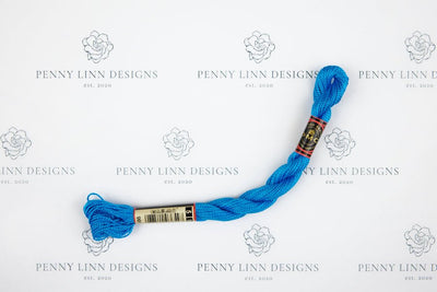 DMC 5 Pearl Cotton 995 Electric Blue - Dark - Penny Linn Designs - DMC
