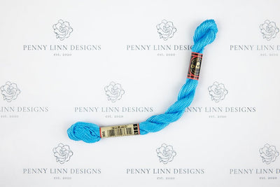 DMC 5 Pearl Cotton 996 Electric Blue - Medium - Penny Linn Designs - DMC