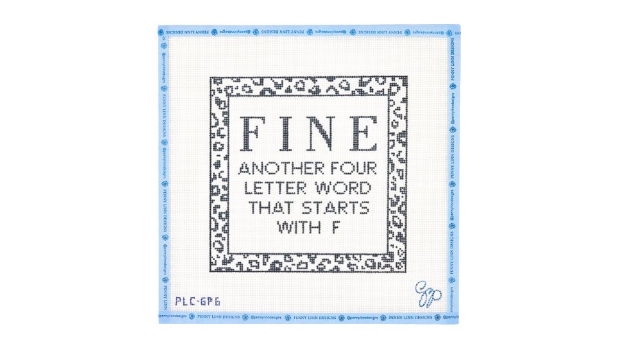 Fine Another Four Letter Word - Penny Linn Designs - Grant Point Designs