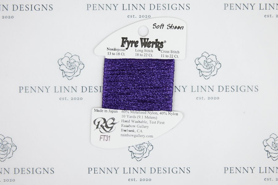 Fyre Werks Soft Sheen FT31 Dark Purple - Penny Linn Designs - Rainbow Gallery