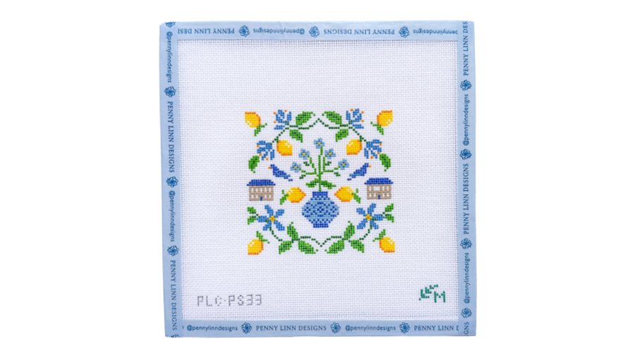 Lemon Motiff Square - Penny Linn Designs - The Perennial Stitcher