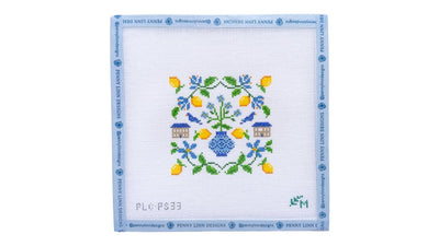 Lemon Motiff Square - Penny Linn Designs - The Perennial Stitcher