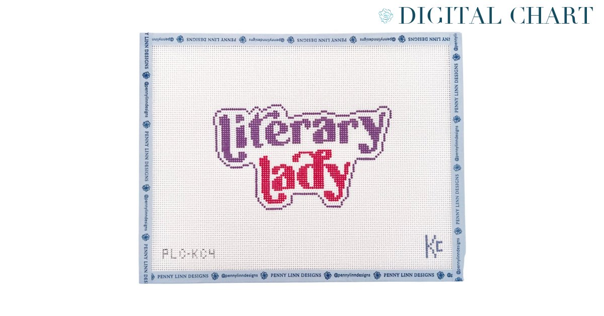 Literary Lady - CHART - Penny Linn Designs - Kyra Cotter Designs