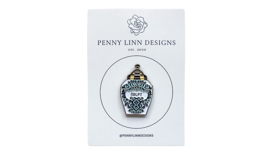 NDLPT Delft Jar Needleminder - Penny Linn Designs - Penny Linn Designs