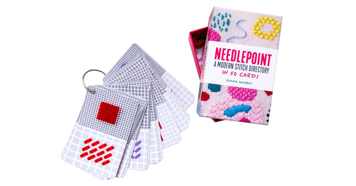 David & Charles Needlepoint A Modern Stitch Directory - 50 Card