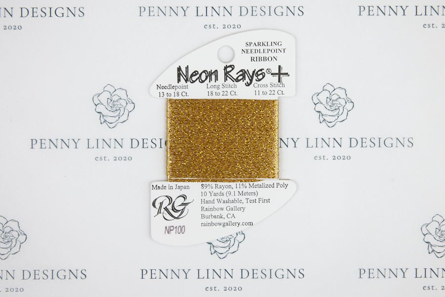 Neon Rays+ NP100 Brassy Gold - Penny Linn Designs - Rainbow Gallery