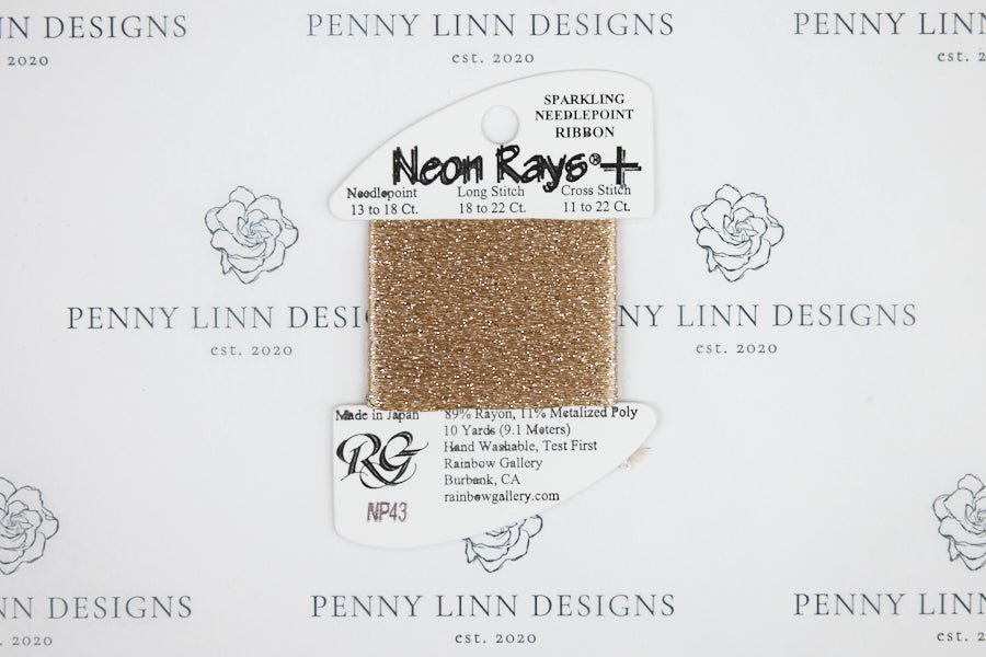 Neon Rays+ NP43 Khaki - Penny Linn Designs - Rainbow Gallery
