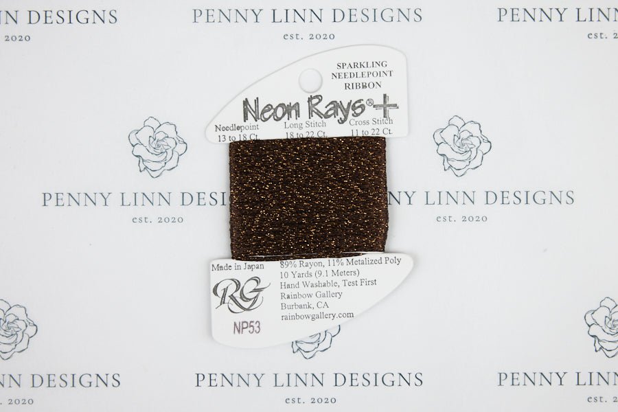 Neon Rays+ NP53 Dark Brown - Penny Linn Designs - Rainbow Gallery