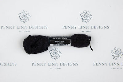 Pepper Pot Silk 001 Pepper - Penny Linn Designs - Planet Earth Fibers