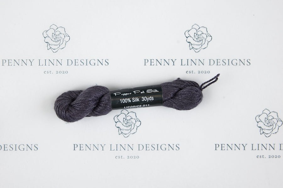 Pepper Pot Silk 011 Licorice - Penny Linn Designs - Planet Earth Fibers