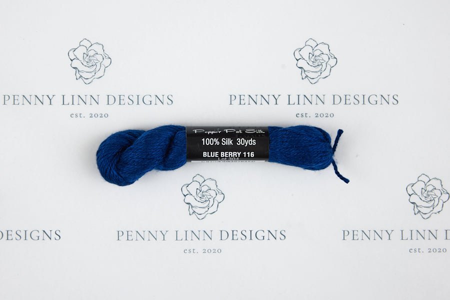 Pepper Pot Silk 116 BLUEBERRY - Penny Linn Designs - Planet Earth Fibers