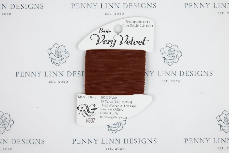 Petite Very Velvet V607 Warm Brown - Penny Linn Designs - Rainbow Gallery